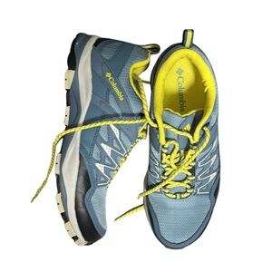 Columbia Wayfinder Outdry Womens Blue and Yellow Shoes